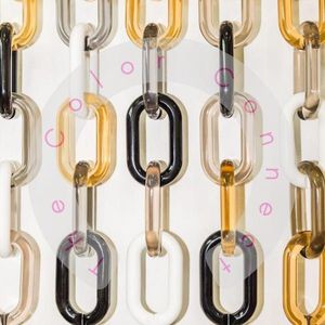 Acrylic Decorative Chain Links <b>Plastic</b> Chain Link <b>Strips</b> Designer Acrylic Link Chain Modern Hanging Chain Links Acrylic Chain - Product Image 2