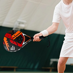 Raqueta de Pádel de Fibra de Carbono con Espuma EVA Suave para Adultos, Raqueta de Tenis Profesional para Entrenamiento con Acabado Arena y Forma de Diamante - Product Image 6