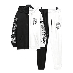 ชุดวอร์มแฟชั่นลำลองคุณภาพสูง เสื้อฮู้ดดี้และกางเกงขายาว ออกแบบเองได้ สำหรับออกกำลังกาย วิ่งจ๊อกกิ้ง ชุดกีฬา สำหรับทุกเพศ - Product Image 2