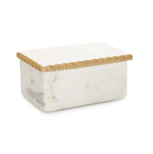 Boîte à bijoux en marbre, fabrication artisanale, marbre naturel et finition en laiton, design pour la décoration de maison de luxe à prix avantageux - Product Image 1