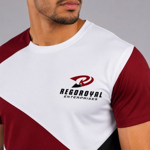 Conjunto de Ropa Casual de Verano para Hombre, 100% Algodón, Secado Rápido, Transpirable, Liso, de 2 Piezas, Pantalones Cortos Estampados, Logotipo Personalizado, para Exteriores - Product Image 4