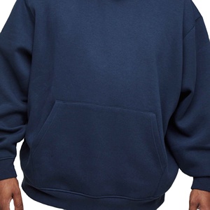 Top Quality Breathable Men's Hoodies basics cotton <b>blended</b> Over Size Loose Heavyweight Hoodies For Men 2026 - Product Image 3