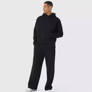 Ensemble de survêtement en coton imprimé à capuche pour hommes, personnalisable avec logo, qualité OEM supérieure, idéal pour l'hiver - Product Image 2