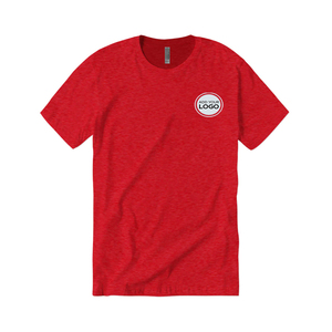 Camiseta de Alto Rendimiento, Mezcla CVC, Lavado Ácido, Jersey Fino, Corte Regular, Etiqueta Desprendible, Lista para Rebranding, Impresión Digital Personalizada - Product Image 6