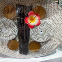 Sets de table en bambou et rotin faits à la main de haute qualité, style zen asiatique, écologiques, non toxiques, légers, couleur personnalisée, petites commandes