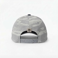 Casquette de baseball en tissu imperméable avec logo brodé personnalisé, découpe laser, trous, camouflage, golf, tennis, sport, fermeture réglable