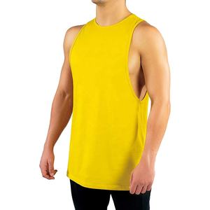 เสื้อกล้ามออกกำลังกายผ้าฝ้ายถักทอระบายอากาศได้ดีสำหรับผู้ชายเสื้อกล้ามสำหรับวิ่งออกกำลังกายฟิตเนส100% น้ำหนักเบาออกแบบได้ตามต้องการ - Product Image 5