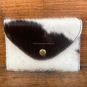 Mini porte-monnaie en cuir de vache véritable Étui pour cartes Western Slim Front Pocket Wallets for Women Credit Card/Cash Holder Envelope Pouch - Product Image 2
