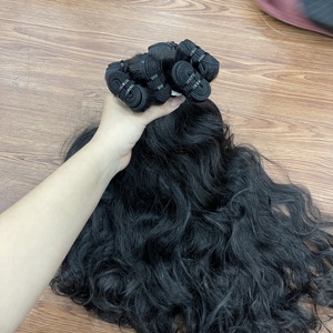 Extensions de cheveux humains vietnamiens de qualité supérieure, tissage double machine, prêtes à être expédiées, ondulées naturelles, prêtes à être expédiées - Product Image 2