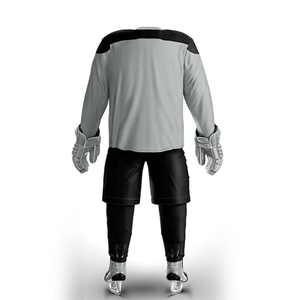 Quick Dry Breathable Customizable High Quality OEM Service Design Men's Adult Ice Hockey Uniform Sets Durable 100% Polyester - Product Image 3