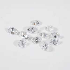 Diamant de laboratoire de taille ovale, qualité excellente, CVD HPHT, certifié IGI, couleur D, clarté VS-VVS, diamants en vrac pour bijoux - Product Image 2