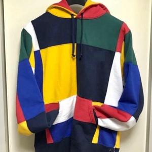 Custom Plus Size Men's 400gsm Oversized Washed Jersey Hoodie Pullover with Embroidered Logo Patch - Product Image 4
