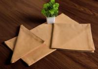 Serviettes de table en chambray tissé 100% coton, à franges, absorbantes, élégantes, beiges, personnalisables, multi-usages, décoratives, certifiées GOTS