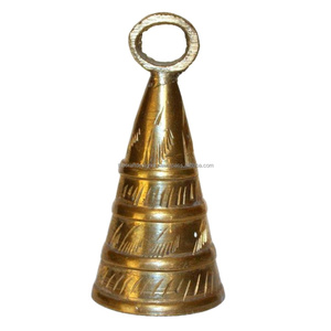 Cloche à main en laiton Maison et jardin Étoile décorative Conception Cloches en métal Conception d'étoiles Nouvelle cloche à main de luxe en gros - Product Image 2
