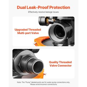 1/3 HP 2650 GPH Débit Pompe de filtre à sable de 12 pouces pour piscines hors sol - Product Image 4