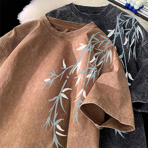 T-shirt Homme Oversize 100% Coton Imprimé Personnalisé de Haute Qualité - Tissu Éponge Écologique 300g Style Urbain Vente en Gros - Product Image 2