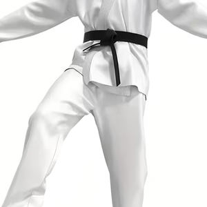 ชุดยูโด/บราซิลเลี่ยนยิวยิตสู ขายส่ง สีขาว พร้อมเข็มขัดสีดำ สำหรับผู้ใหญ่และเยาวชน ชุดมวยไทย บราซิลเลี่ยนยิวยิตสู พร้อมบริการ OEM - Product Image 5