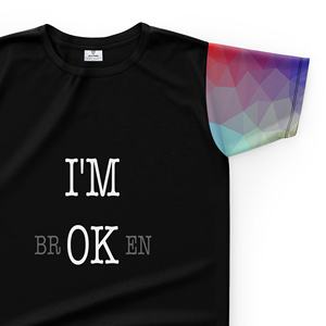 T-shirt pour hommes à impression personnalisée de haute qualité Épaule tombante surdimensionnée avec design uni à manches longues - Product Image 5