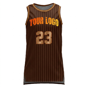 Maillot de basket-ball Rexfit personnalisé, impression sublimée, design rayé, unisexe, sans manches, 100% polyester, vêtements de sport pour adultes - Product Image 1