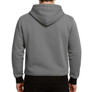Oferta especial de Año Nuevo y Sudadera con capucha y cremallera completa de primera calidad, 100% algodón, color sólido, de alta calidad, informal, para hombre. - Product Image 6