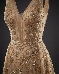 Vestido de Noche de Lujo con Cuentas Geométricas y Lentejuelas, Estilo Sirena, para Gala, Baile de Graduación, Boda, Fiesta - Product Image 3