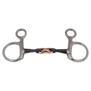2026 Horse Bit Stainless Steel Copper <b>Roller</b> <b>Jointed</b> Snaffle Bit Silver Color Equestrian Riding Equipment Western horse tack bit - Product Image 1