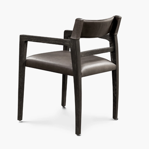 Silla de Comedor Moderna y Resistente con Tapicería de Cuero y Patas de Madera Maciza para Uso en el Hogar y Hoteles - Product Image 3