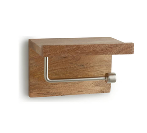 Porte-serviettes en bois créatif de haute qualité à fixer au mur, accessoires de salle de bain, porte-papier toilette - Product Image 4