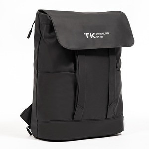 Casual Fashion Leather Film <b>Backpack</b> <b>Large</b> Capacity Laptop Bag Black Daily Bag - Product Image 2