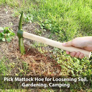 Pioche de jardin en acier forgé à la main, houe agricole, outils de survie pour le camping en plein air, vente en gros - Product Image 6