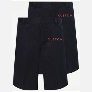 กางเกงขาสั้นเด็กนักเรียนสีเทาแบบปกติ - Product Image 4