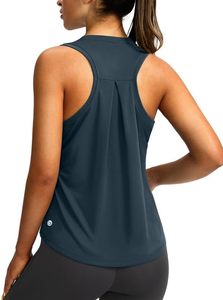 Top Corto de Tirantes para Mujer, Estilo Camiseta, Acanalado, Sin Mangas, Transpirable, de Algodón Elástico, Ajustado, Informal, para Verano, Gimnasio, Yoga, Fitness - Product Image 4