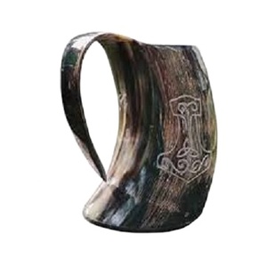 Alta demanda Cuerno vikingo Tankard Cuerno de búfalo Taza Cuerno Craft Mejor calidad Cuerno Drinkware Fabricante y mayorista de India - Product Image 1