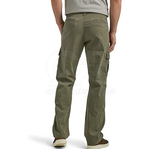 Flat Front Plus Size <b>Men</b> Pants with Pockets Casual <b>Stretch</b> Trousers for Plus Size In Adult Size Pant - Product Image 3