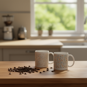 TRIPOLI 330ML <b>Ceramic</b> <b>Cups</b> 4 Assorted Stoneware Mugs - Product Image 3