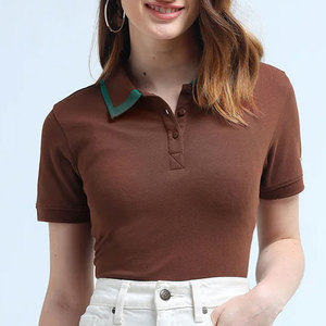 Camisetas polo para mujer al por mayor, logotipo personalizado, camiseta polo básica para mujer, diseño personalizado, camisetas polo de golf sin mangas para mujer de alta calidad - Product Image 1