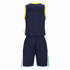Uniformes de basketball pour hommes sur mesure, faible quantité minimum de commande, dernier design, impression de logo personnalisée. - Product Image 3