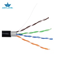 Cable de Red de Cobre OFC de Calidad, 305m Cat5e para Exteriores UTP con Cubierta de PE+PVC, Temperatura Nominal de -40C~+70C