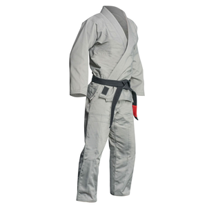 Classic Karate Uniform White Training Suit with Comfortable Fit, Strong Stitching, and Adjustable <b>Red</b> <b>Belt</b> - Product Image 2