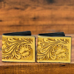 Nouveau modèle occidental repoussé à la main en cuir hommes portefeuille longue fermeture éclair vente chaude élégant en cuir véritable porte-cartes portefeuilles pour hommes - Product Image 2