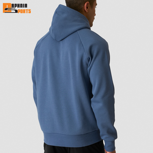Sudadera con Capucha Holgada de Poliéster/Algodón para Hombre, con Logotipo Personalizado, Manga Raglán Teñida Lisa, Forro Polar de Invierno, Estilo Urbano - Product Image 5