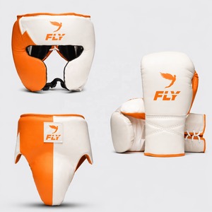 Conjunto de Boxeo y Sparring Personalizado Rojo y Blanco con Cordones, Venta al por Mayor, OEM, para Kickboxing y Muay Thai, con Acolchado Premium para Cabeza y Zona Íntima - Product Image 4