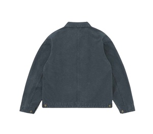 Chaqueta de Trabajo Vintage 2025 Estilo Urbano de Invierno con Cierre para Hombre, Chaqueta de Mecánico de Lona - Product Image 2