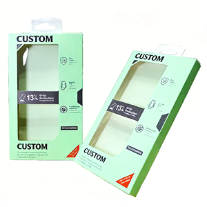 Caja de Papel Rígido Reciclable Personalizada para Funda de Teléfono 18/17/16 Ultra con Forro de Esponja, Orificio para Colgar y Ventana de Exhibición - Product Image 3