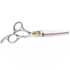 New Arrival Stainless Steel Texturing Thinning Scissors in Plasma Rose Gold Finish Best Custom Label Hair Thinning Scissors - Product Image 2