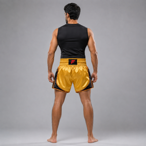 Shorts de Muay Thai professionnels offrant un confort premium, une construction durable et une coupe athlétique pour l'entraînement et la compétition. - Product Image 3