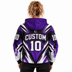 Sudadera con capucha de punto transpirable para mujer OEM, jersey de invierno, sudadera con cremallera personalizada - Product Image 3