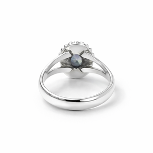 Bague en argent sterling 925 avec topaze mystique, faite à la main, de forme ronde, vente en gros, bague minimaliste, bague pour femme - Product Image 4