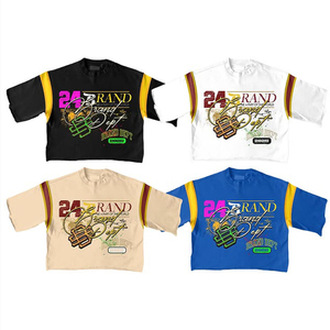 Camisetas de Hombre de Alta Calidad con Estilo Desgastado, Ropa Urbana, Camisetas Personalizadas 100% Algodón, Estilo Vintage, Camisetas con Serigrafía - Product Image 6