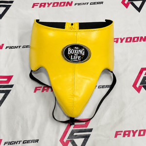 No Boxing No Life OEM Protection de l'aine en cuir de vachette véritable vert, personnalisable avec logo, pour l'entraînement, ajustable, vente en gros - Product Image 4